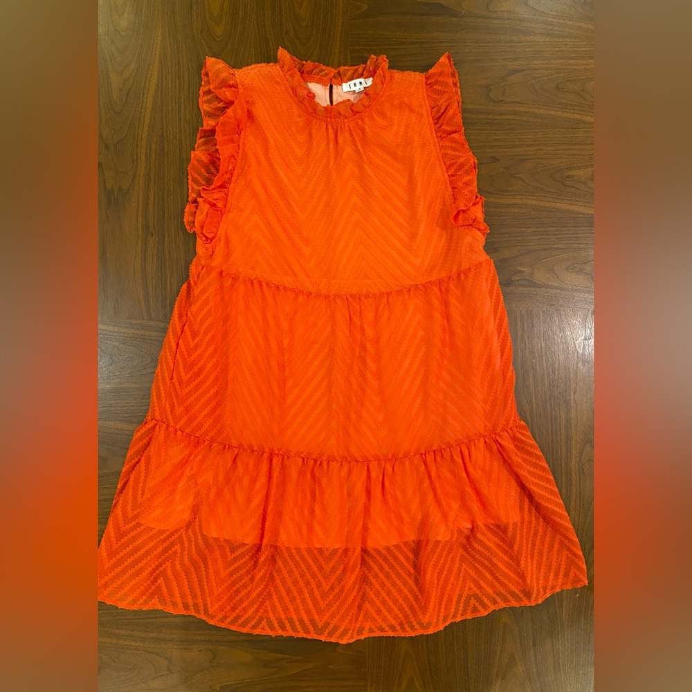 THML Orange Tiered Sundress